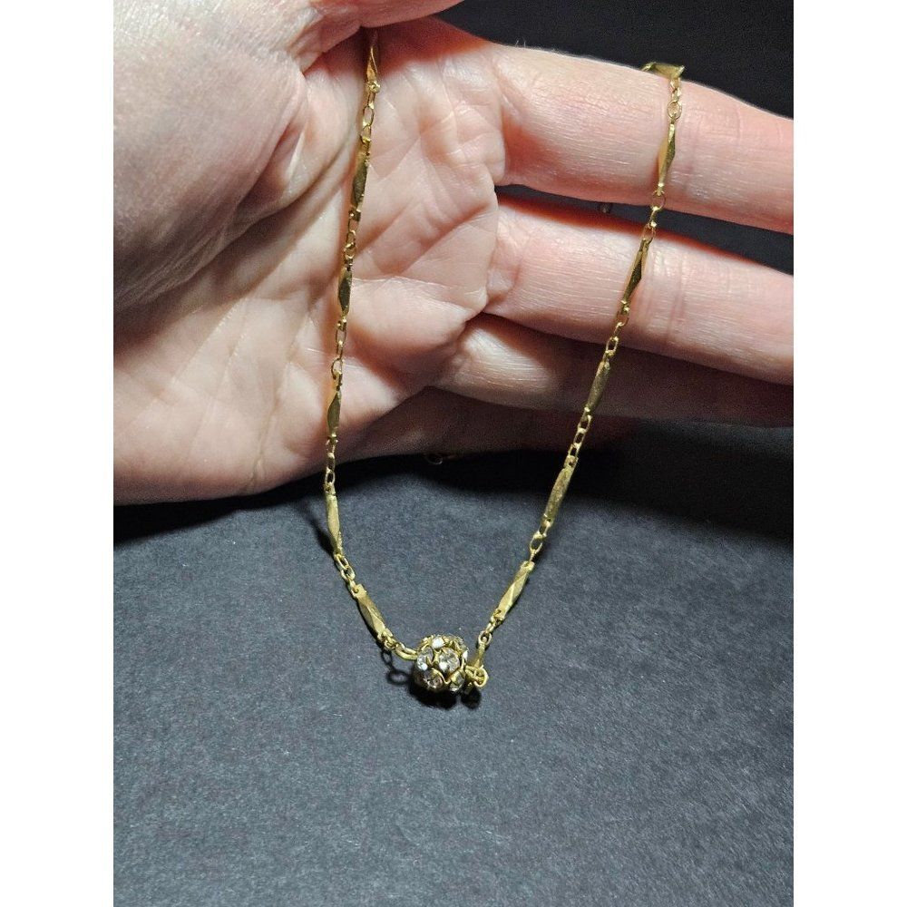 1928 brand gold tone necklace 18"